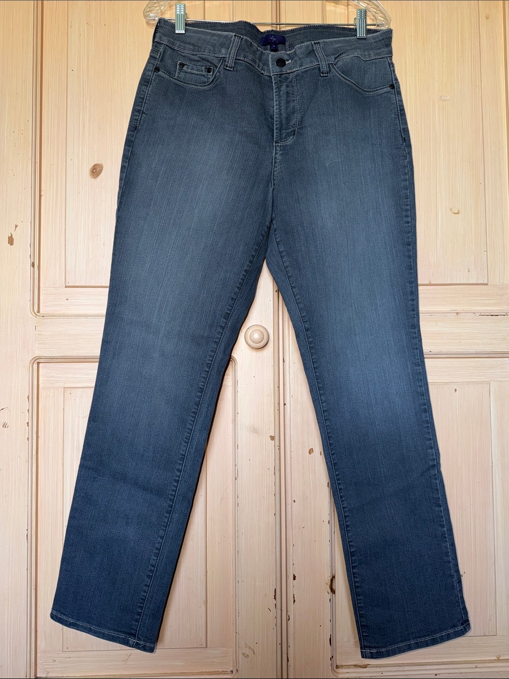 NYDJ Women's Straight Leg Jeans in Slate Blue Wash